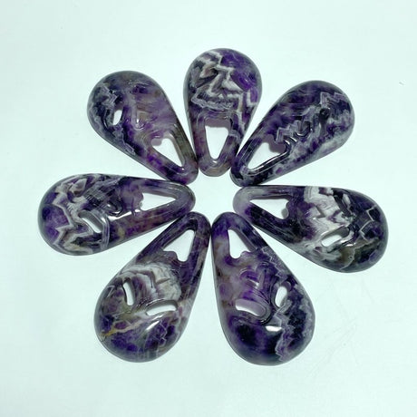 Chevron Amethyst Ghost Mask Carving Halloween Wholesale - Wholesale Crystals