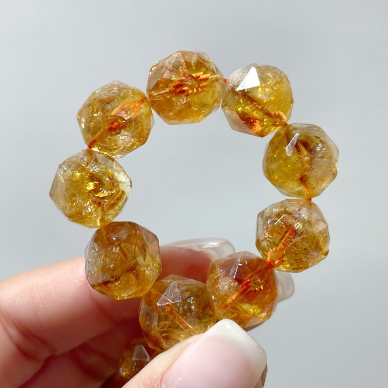 Citrine Facet Cut Beads Bracelets Wholesale - Wholesale Crystals