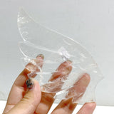Clear Quartz Heart Wing Carving With Stand -Wholesale Crystals