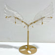 Clear Quartz Heart Wing Carving With Stand -Wholesale Crystals