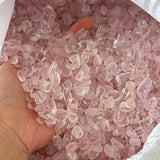 Clear Rose Quartz Gravel Chips Wholesale - Wholesale Crystals