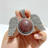 Clearance(defect) - 10 Types Wing Pendants Wholesale Amethyst Chevron Green Aventurine Tiger Eye - Wholesale Crystals
