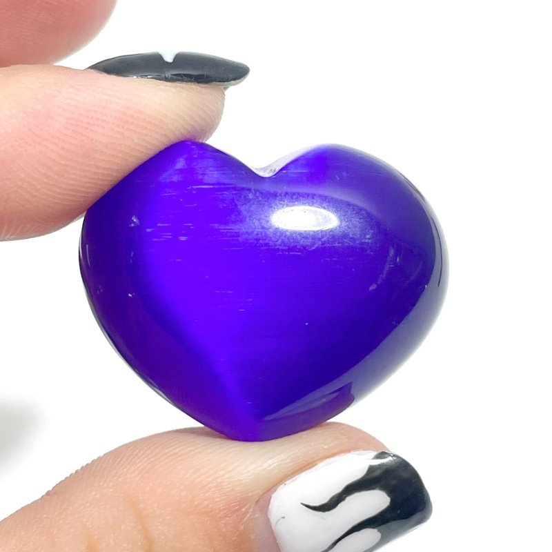 Colorful Glass Cat Eye Heart Wholesale - Wholesale Crystals