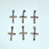 Colorful Tourmaline Cross Shape Pendant Wholesale - Wholesale Crystals