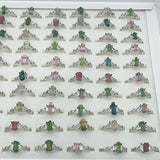 Colorful Tourmaline Ring Closeout(defective) -Wholesale Crystals