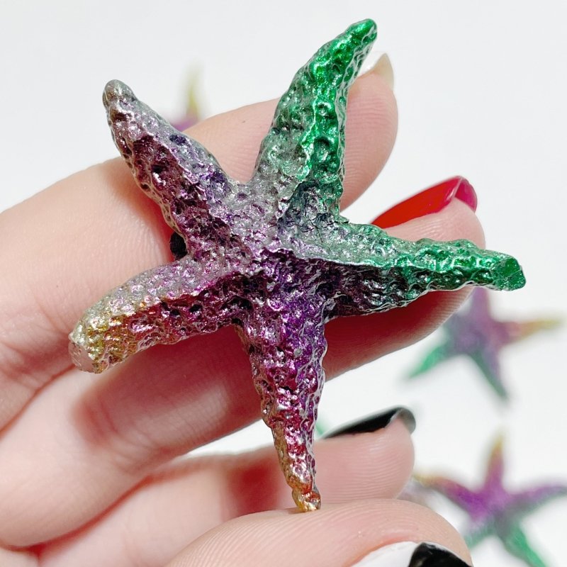 Colourful Bismuth Starfish Wholesale - Wholesale Crystals