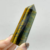 Yellow & Blue Tiger Eye Point Wholesale