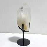 Large Clear Quartz Raw Bottom Double Point With Stand