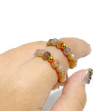 21 Types Crystal Beaded Rings Wholesale Tiger Eye Blue Aventurine