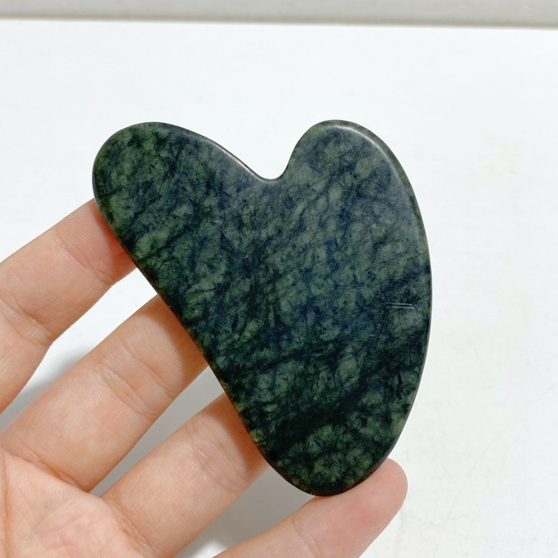 Dark Color Green Jade Roller and Gua Sha A Set Wholesale -Wholesale Crystals