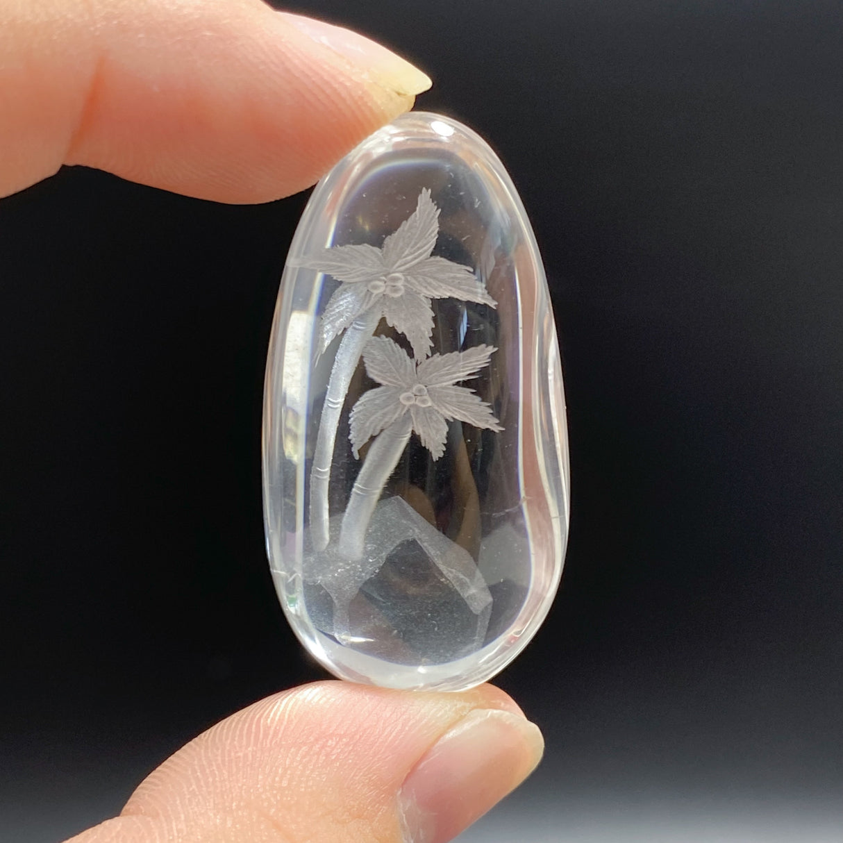 4 Pieces Tree Garden Quartz Inner Scene Carving