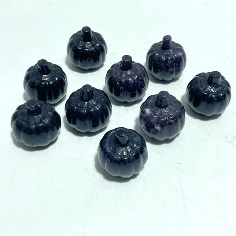 Deep Purple Lepidolite Pumpkin Carving Wholesale - Wholesale Crystals