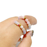 21 Types Crystal Beaded Rings Wholesale Tiger Eye Blue Aventurine