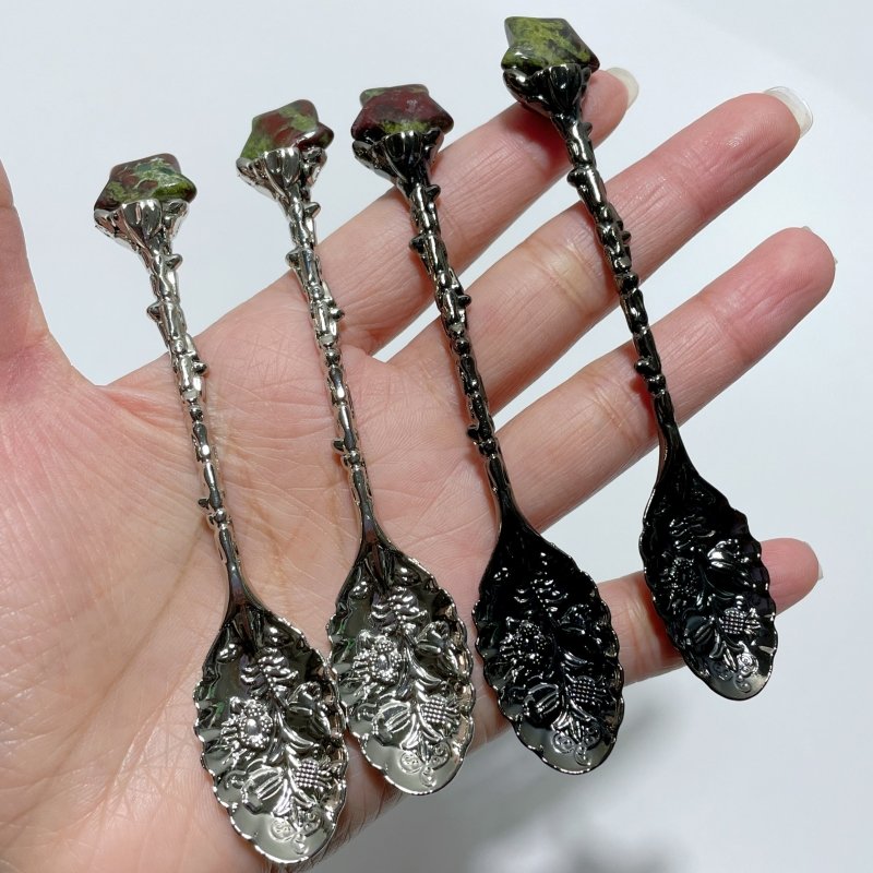 Dragon Blood Stone Mini Star Coffee Spoon Wholesale - Wholesale Crystals