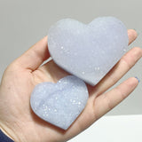 Druzy Blue Chalcedony Heart Wholesale - Wholesale Crystals