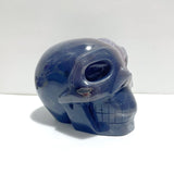 Druzy Geode Amethyst Mixed Agate Large Skull Carving - Wholesale Crystals