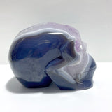Druzy Geode Amethyst Mixed Agate Large Skull Carving - Wholesale Crystals