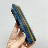 20 Pieces Fat Blue Tiger Eye Tower Points