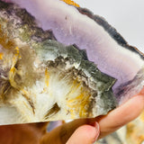 Rainbow Fluorite Mixed Cube Pyrite Spark Acicular Pyrite Slab -Wholesale Crystals