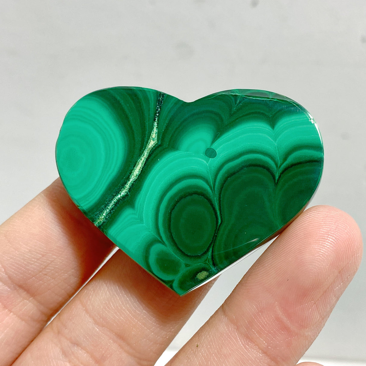 61 Pieces Malachite Heart