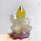 12 Pieces Beautiful Rainbow Fluorite Cluster Carving