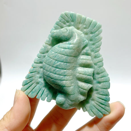 16 Pieces Amazonite Sea Animal Carving