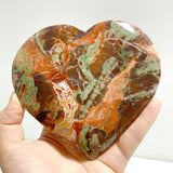 5 Pieces Large Money Agate Heart With Stand
