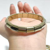 Electroplating Hematite Bracelets Bamboo Shape Wholesale - Wholesale Crystals