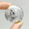 Enhydro Quartz Sphere Moving Bubble Black Quicksand -Wholesale Crystals