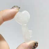 13 Types Heart Key Shape Wholesale Green Aventurine Tiger Eye Howlite