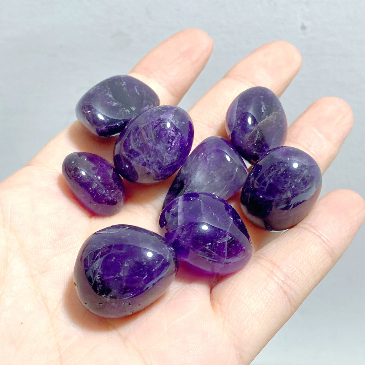 3.87kg Chevron Amethyst Tumbled Stone(Defect)