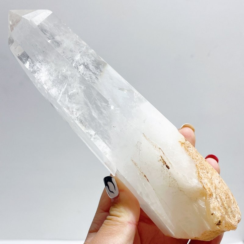 Fat Clear Quartz Large Points Raw Bottom Wholesale - Wholesale Crystals