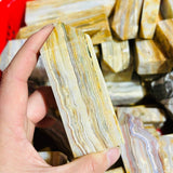 Fat Yellow Agate Four-Sided Tower Points Wholesale -Wholesale Crystals