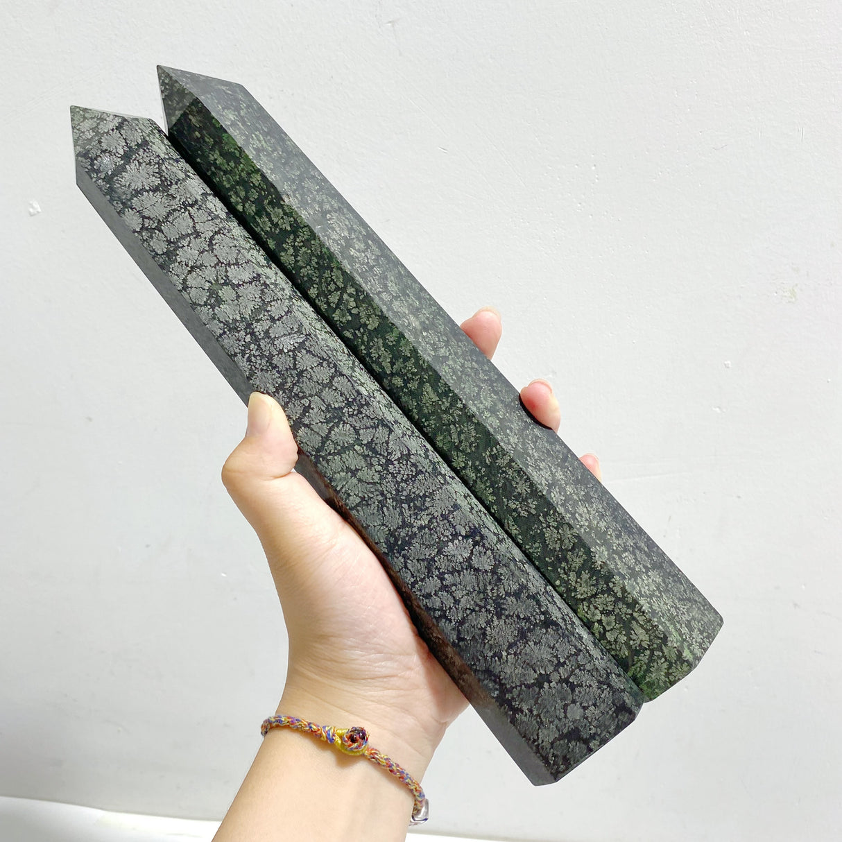 6 Pieces Tall Snowflake Stone Point