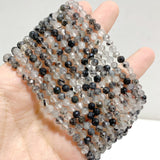 4MM Multi-Faceted Flash Bead Bracelets Wholesale Blue Sodalite Aquamarine Amethyst