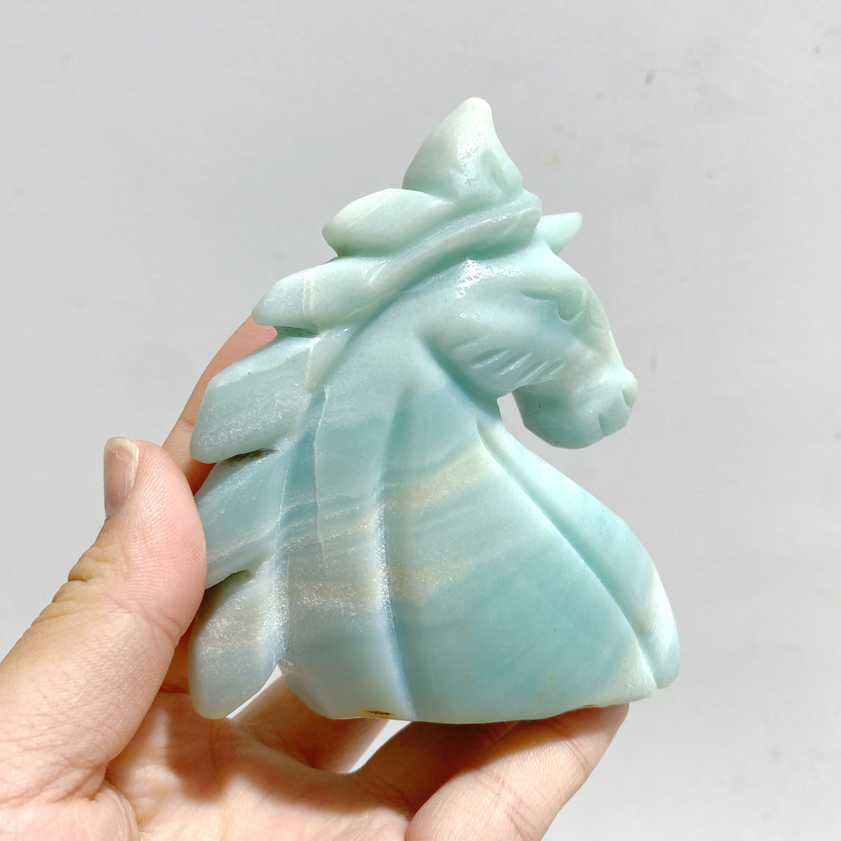 11 Pieces Caribbean Calcite Unicorn Carving Closeout