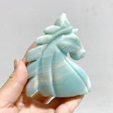 11 Pieces Caribbean Calcite Unicorn Carving Closeout
