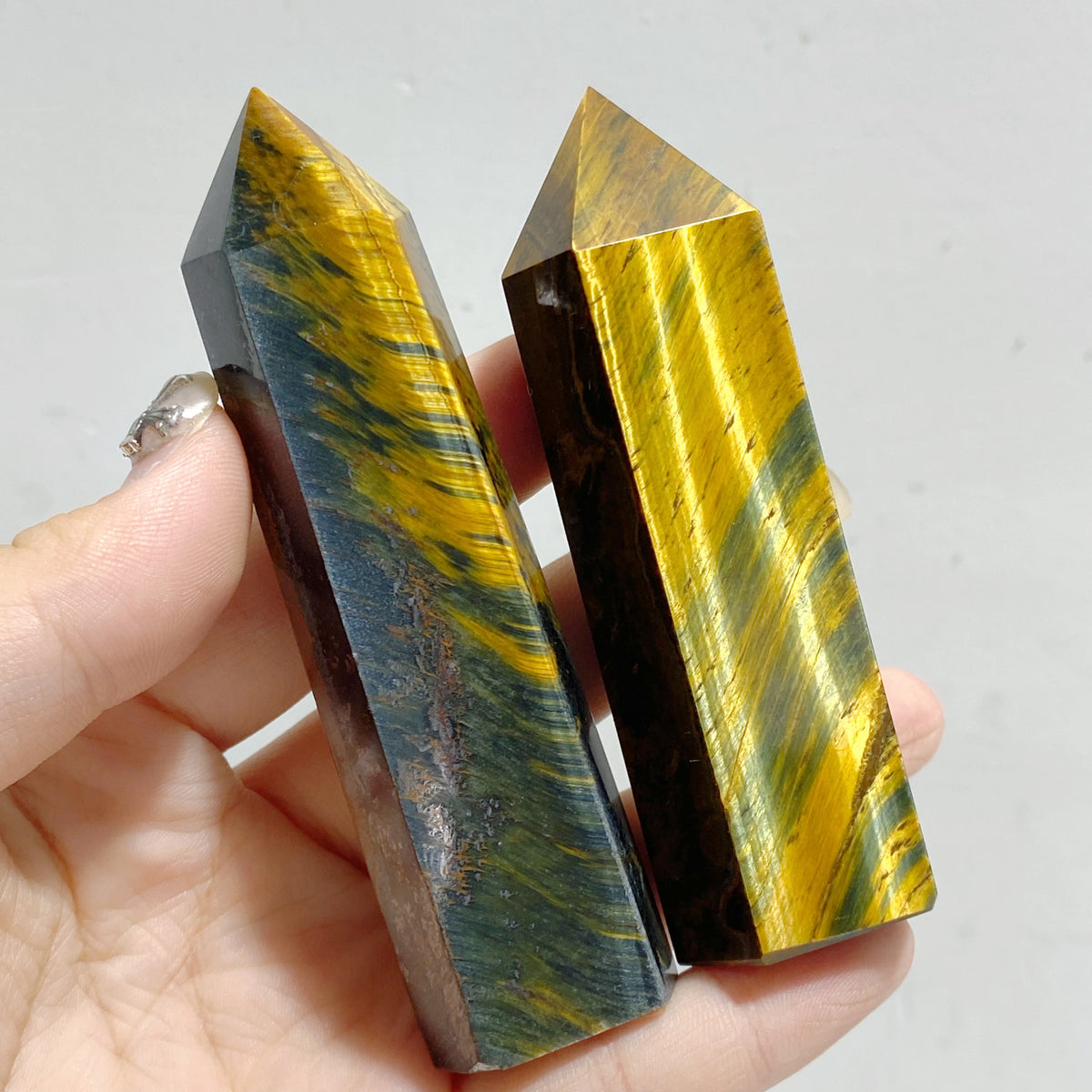 Yellow & Blue Tiger Eye Point Wholesale