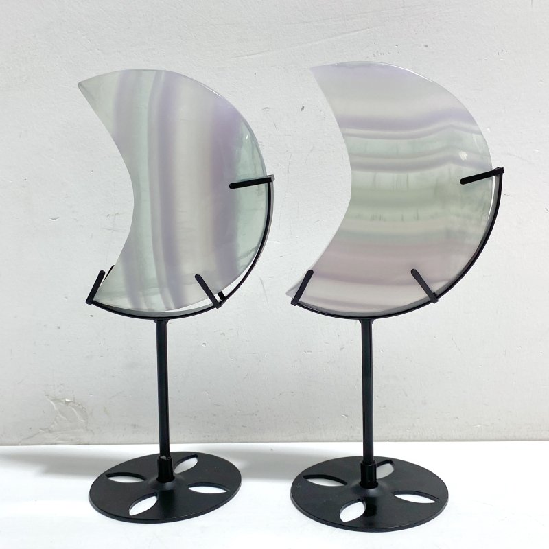 Fluorite Moon Carving With Stand Wholesale -Wholesale Crystals