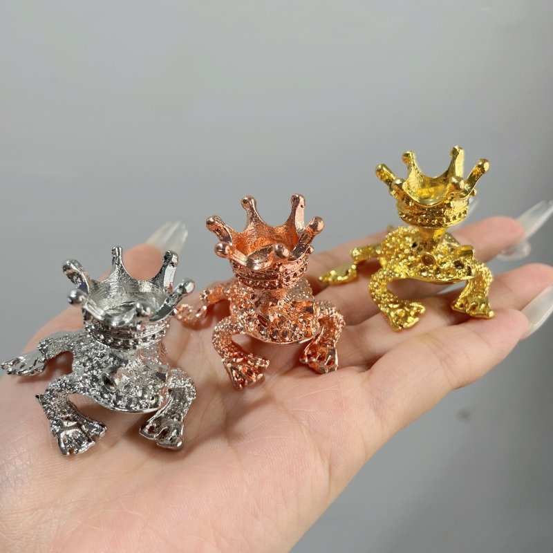 Frog Crown Stand Crystal Sphere Stand Wholesale - Wholesale Crystals