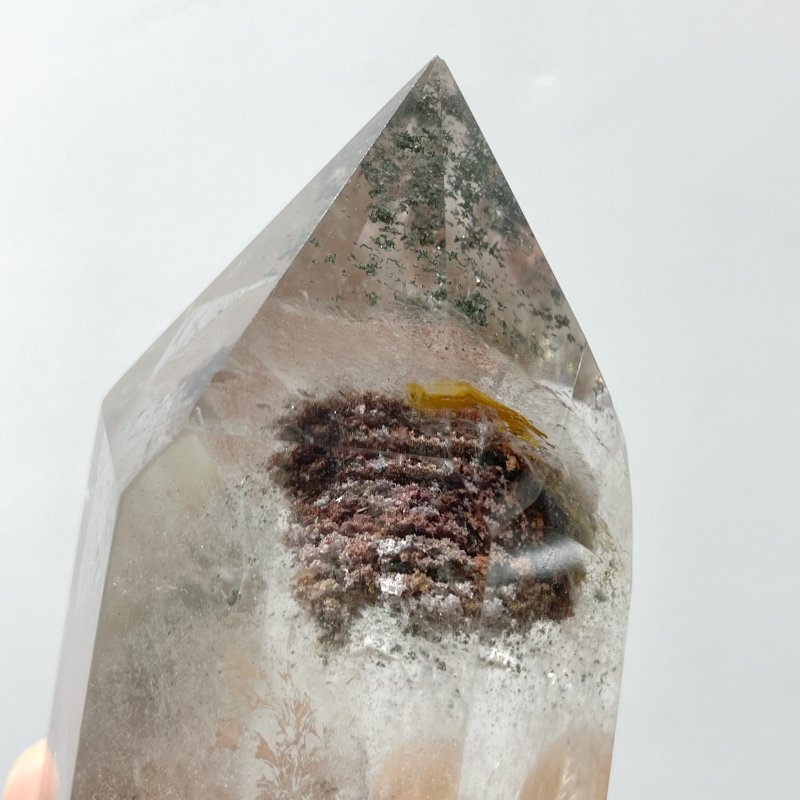 Garden Quartz Raw Bottom Point With Stand #2 - Wholesale Crystals