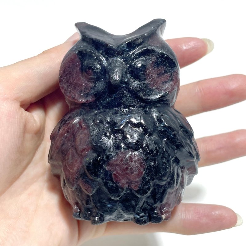 Garnet Owl Carving Wholesale - Wholesale Crystals