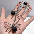 Garnet Raw Spider Ornament Handmade Alloy Spider Wholesale - Wholesale Crystals