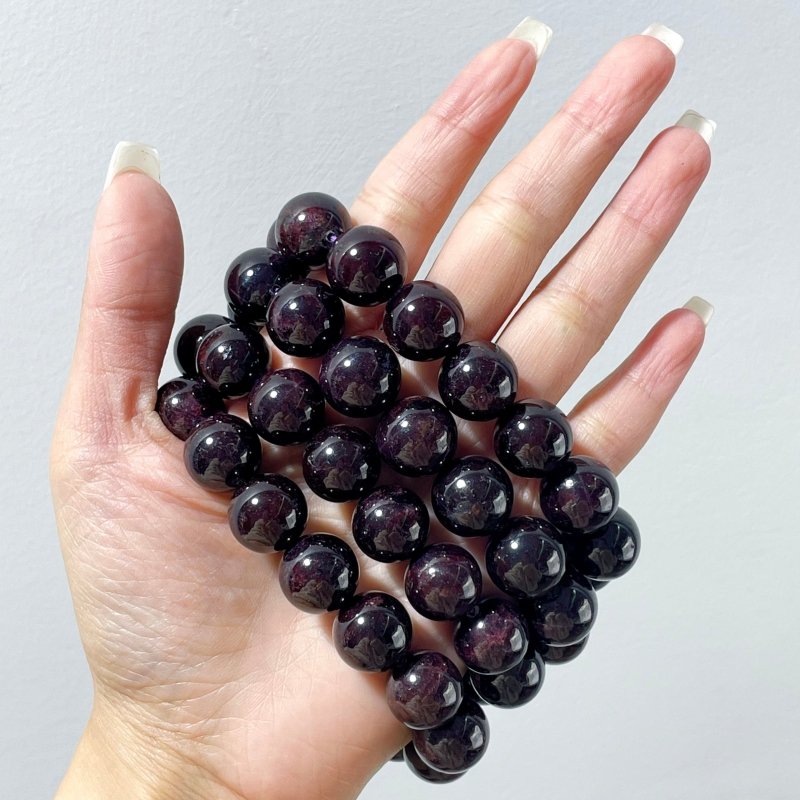 Garnet With Six Star Light Bracelets Wholesale - Wholesale Crystals