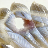 Geode Agate Druzy Nine - tailed Fox Carving 10 - Wholesale Crystals