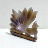 Geode Agate Druzy Nine - tailed Fox Carving 12 - Wholesale Crystals