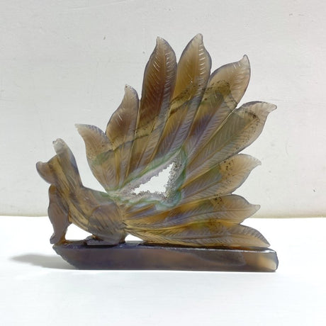 Geode Agate Druzy Nine - tailed Fox Carving 13 - Wholesale Crystals