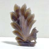 Geode Agate Druzy Nine - tailed Fox Carving 14 - Wholesale Crystals
