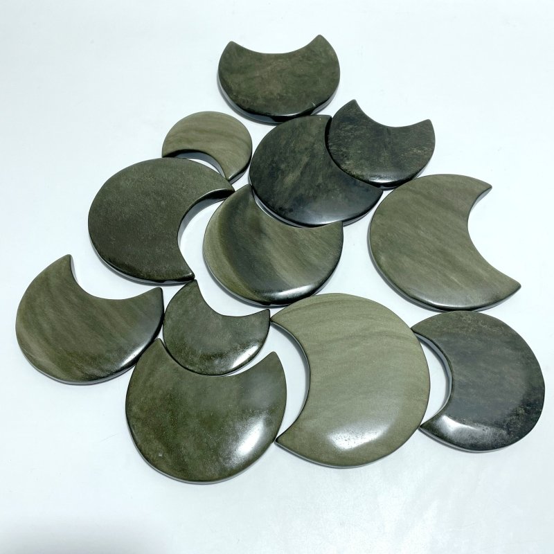 Gold Sheen Obsidian Moon Wholesale - Wholesale Crystals