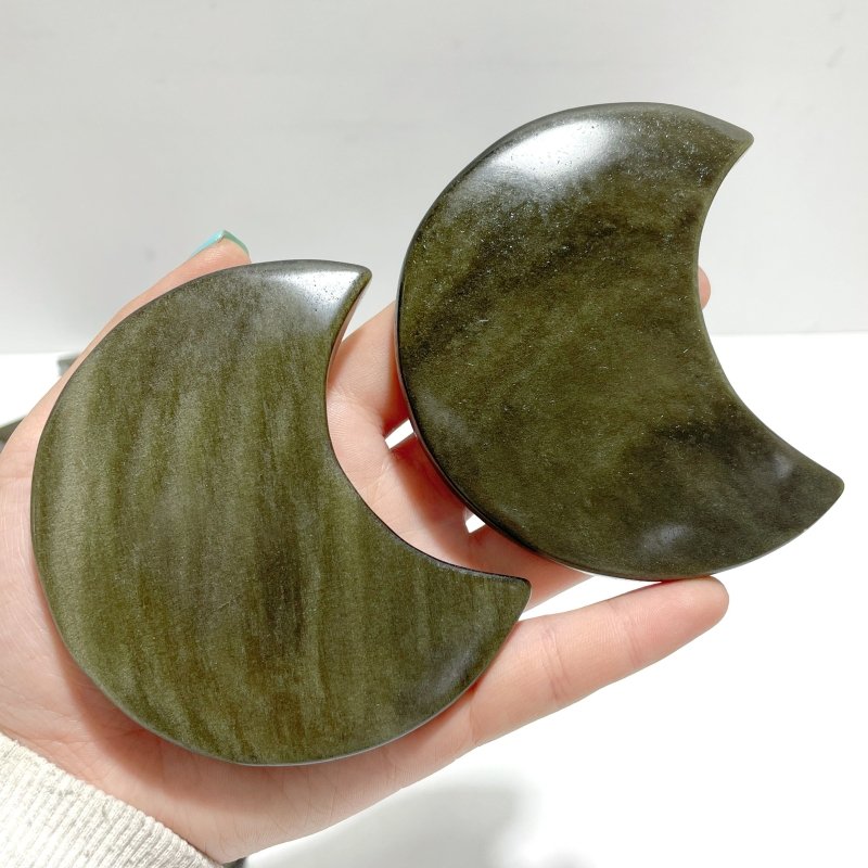 Gold Sheen Obsidian Moon Wholesale - Wholesale Crystals